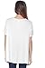 A+D® Womens Casual A-Line Loose Tunic Blouse Top w Scoop Neck (White, Small)