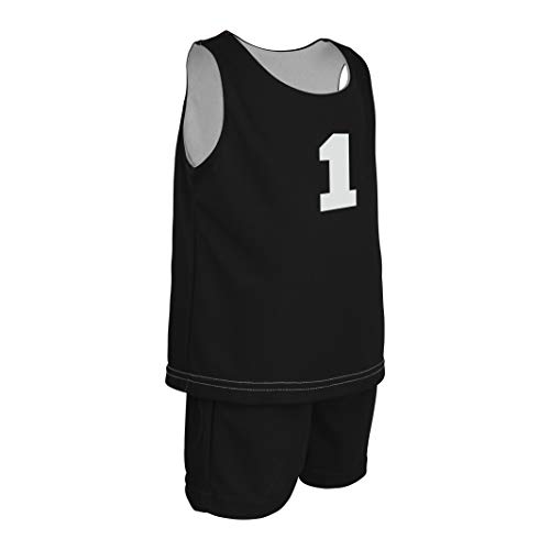 Game Gear Mesh Basketball Jersey and Shorts for Baby Boys and Girls, Kids Reversible Tank Top w/Shorts