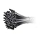 Monoprice Winged Push Mount Cable Ties 3.6 x 150mm 100pcs, Black