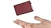 iPulse Minimalist Slim Wallet With RFID Protection - Tokyo Series Full Grain Leather Card Holder Case With Elastic Money Clip Band - [ Handmade ] [ Hold Up To 12 Cards] [ Ultra Mini Size ] (Wine Red)