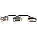 TRIPP LITE P564-06N-DV 6-Inch DVI Digital Y Splitter Cable DVI-I M to DVI-D F and HD15 F,Black