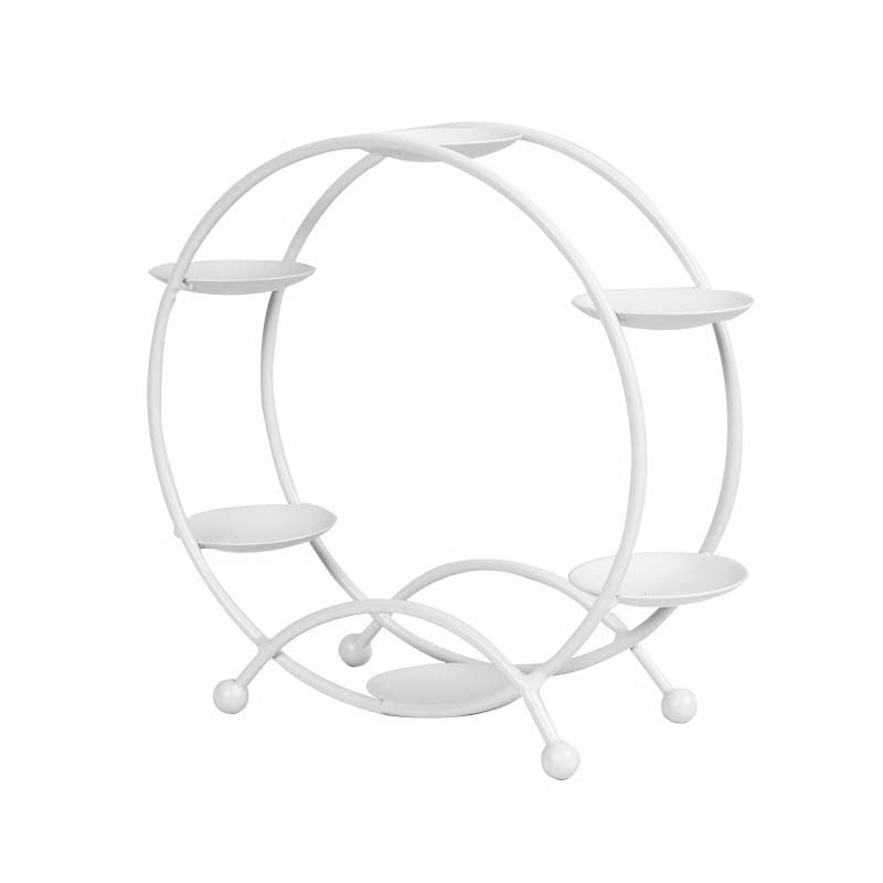 Photo 1 of Ferris Wheel Cupcake Stand, Decorative Cupcake Holder Dessert Serving Tray Wedding Party Furnishing Spinning Display for Serving Pastry (white)