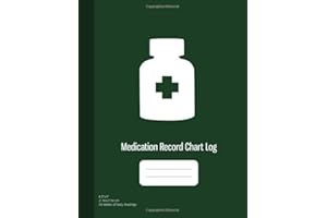 Medication Record Chart Log: Undated Personal Medication Checklist Organizer, Medication Administration Log Book Book, Keep Track of Medicine, Monday ... Green Cover (8.5"x11")) (Medication Log Book)