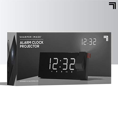 SHARPER IMAGE Projection Alarm Clock, Project The Time on Wall or