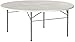 Flash Furniture Stonewall 6' Round Plastic Folding Event Table with Carrying Handle, Bi-Fold Portable Banquet Table for Indoor/Outdoor Events, White