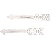 MyGift Decorative Vintage White Wood Arrow Wall Decor, Set of 2