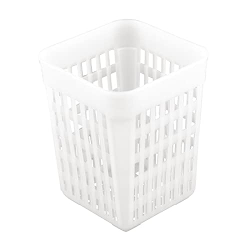Olympia Plastic Square Cutlery Basket, Dishwasher Safe, White, P175