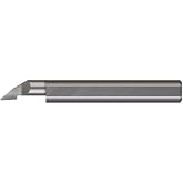 Micro 100 PF-110250 Profiling Tool - Axial, .122" Min Bore Dia, 1/4" Max Bore Depth, 1/64" Proj, .0475" Offset, .005" Corner Rad, .005" Radius, 1/8" Shank Dia, 1-1/2" OAL, Uncoated