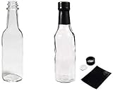 12 Woozy 5 oz Glass Bottles Mini Liquor Bottles