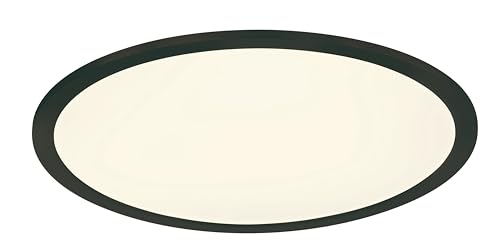 Trio Leuchten LED Deckenleuchte Phoenix 674094532, Metall Schwarz matt, Acryl Weiß, inkl. 26 Watt LED