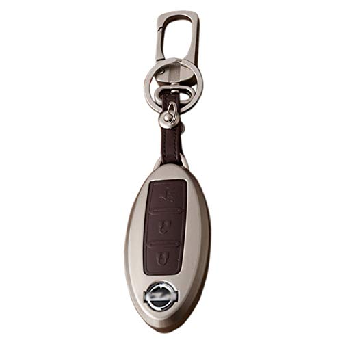 MODIPIM Keyless Entry Remote Case Leather Key Fob Cover Zinc Alloy Key