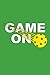GAME ON: Lined Notebook, 110 Pages -Great Pickleball Graphic on Green Matte Soft Cover, 6X9 Journal by Lazy Daze Books