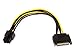 Monoprice 108494 SATA 8-Inch 15-Pin to 6-Pin PCI Express Card Power Cable primary