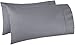 Amazon Basics 400 Thread Count Cotton Pillow Cases, King, Set of 2, Dark Gray, 40