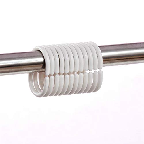 Ecolog 48 Packs Plastic Shower Curtain Rings Curtain C Rings Hook