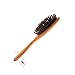 Hair Brush, Boar Bristle Hair Brush - Natural Wooden Bamboo Helps Maintain and Control Frizzy, Unmanageable Hair, While the Pins Hair Detanlger and Massage Scalp For Healthy Hair (Eco-Friendly Paddle)