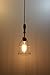 Industrial Hanging Pendant Light with Wood Handle and Vintage Style Wire Cage Guard - Hanging Lamp - Built by Hand in the USA by Industrial Rewind