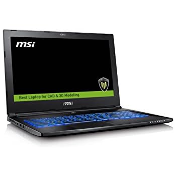 MSI WS60 7RJ-675US IPS Level 15.6" Workstation Laptop NVIDIA Quadro M2200 Xeon E3-1505M V6 32GB 512GB SSD Windows 10 PRO