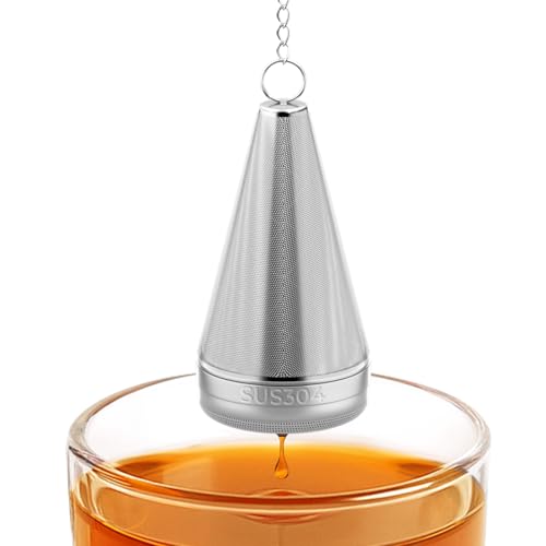 304 Stainless Steel Cone Tea Infuser for Loose Leaf Tea Steeper