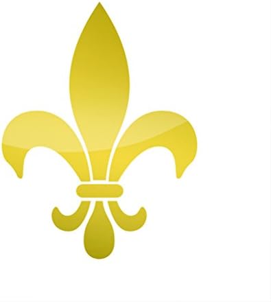 RDW Metallic (4 pcs) 1 Fleur De Lis Sticker Die Cut - Gold