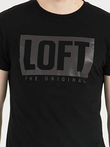 Siyah Regular Fit Erkek Tshirt K Kol 339003 Loft