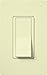 Lutron Claro On/Off Switch, 15-Amp, Single-Pole, CA-1PS-AL, Almond