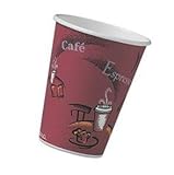 SOLO OF16BI-0041 Single-Sided Poly Paper Hot Cup, 16 oz. Capacity, Bag of 50)