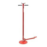 Sunex 6810, Underhoist Support Stand with Foot Pedal, &frac34; Ton Capacity, Large Base, Bearing Mounted Spin Handle, Easy Turning, Height Adjustment Under Load, Contoured Saddle, Easy Handling, Lightweight, Supports Vehicle Components Only