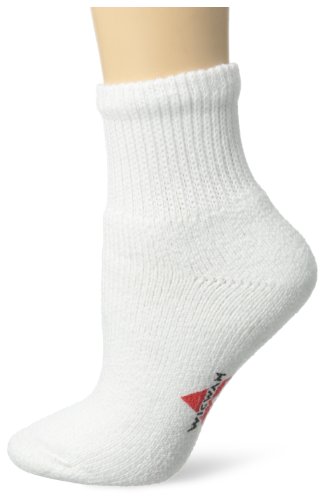 Wigwam Women's King Cotton Low Heavyweight Quater Sock, White, Medium