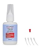 Starbond EM-02 Super Fast Thin, Instant PREMIUM CA (Cyanoacrylate Adhesive) - Super Glue plus Extra Microtips, 1 oz. (For Woodturning, Pen Turning, Hobby, Stabilizing, Finish, Inlay)