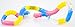 Tangle Jr. Textured Sensory Fidget Toy, Pink Yellow Blue