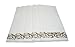 Bloomingoods Disposable Linen-Feel Guest Towels - Decorative White Hand Towels, Gold Floral Cloth-Like Paper Napkins - Case of 1000 (Bulk Packaging)