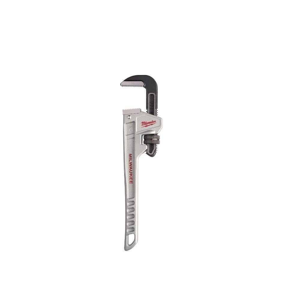 Milwaukee 48 22 7212 12-Inch Aluminium Pipe Wrench - Red/Black/Silver