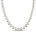 Sterling Silver and White Freshwater Cultured AA Quality Pearl Necklace (6-7mm), 18