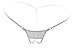 Deargirl Thong Hollow Out Panty G String Lingerie (Plus Size(Fits Women Sizes 10 to 16), White)