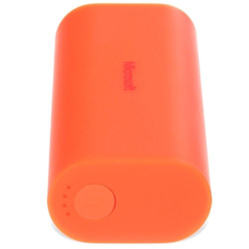 Microsoft Slim 6000 Mah Micro-USB to USB Portable Battery Bank (DC-21) (Non-Retail Packaging) (Orange)