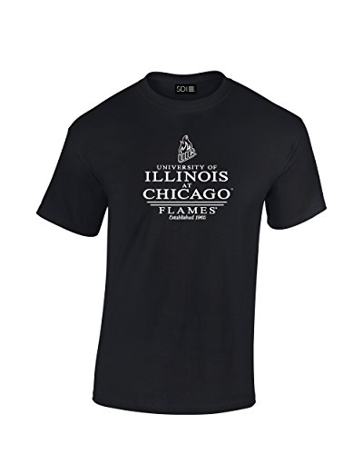 Illinois Chicago Flames Classic Seal T-Shirt, Medium, Black