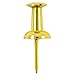 JAM PAPER Colorful Push Pins - Gold Pushpins - 100/Pack