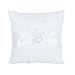 Bettli 1 X White Double Heart Rhinestone Ring Pillow Wedding Ring Bearer Cushion (White)