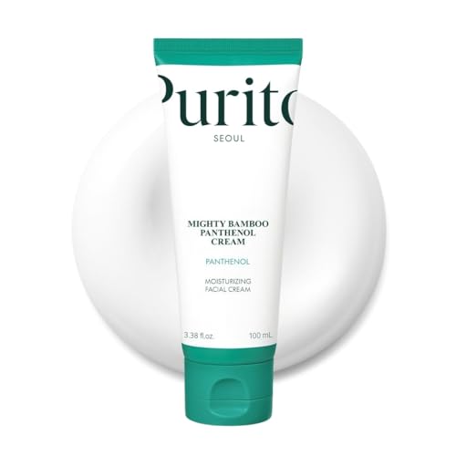 PURITO Panthenol 10% Barrier Cream | Face Moisturizer for Skin Barrier Repair | All skin types, sensitive and blemish-prone skin | Non-Comedogenic, Vegan | Korean Skincare, 100mL, 3.38 fl.oz