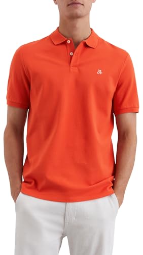 Marc OߴPolo Uomo Maglietta Polo a Maniche Corte in Cotone bio Regular Fit, Arancione (Sweet Pepper), M