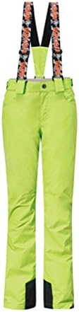 mansmoer Women's Outdoor Winter Sport Ski Snow Pants Windproof Padded Salopettes (Large, Green1520)