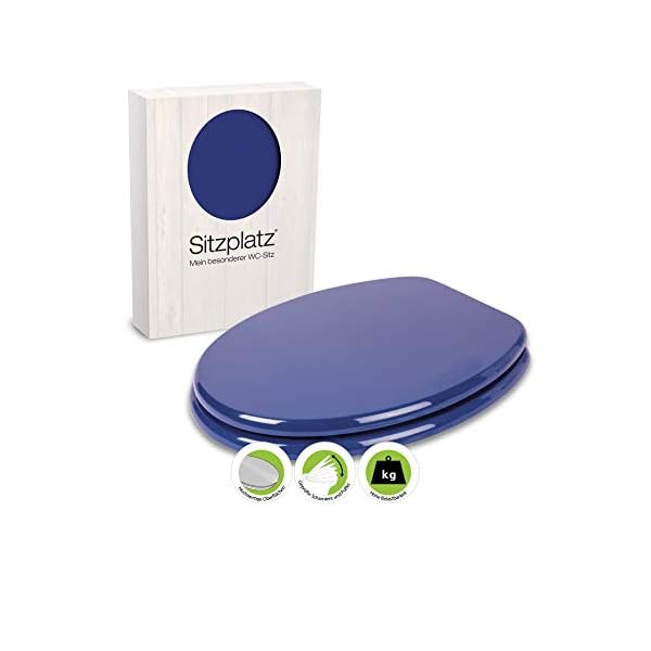 SITZPLATZ WC-Sitz Venezia in Dunkelblau
