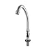 JOMOO Cold Water Wet Bar Sink Faucet Single Handle Single Hole Brass Chrome Outdoor RV Kitchen Sink Faucet Commercial Style Modern Utility Faucet Drinking Water Deck Mount Round Handle