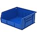 Akro-Mils 30235 Plastic Storage Stacking Hanging Akro Bin, 11-Inch by 11-Inch by 5-Inch, Blue, Case of 6 primary