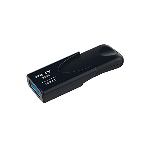 PNY USB Flash Drive Attache 4 3.1 32GB,Black