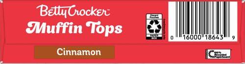 BETTY CROCKER MUFFIN TOPS MIX, CINNAMON, WITH TOPPING, 13.4 OZ