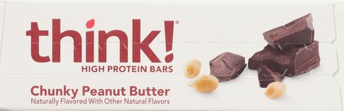 THINK THIN CHUNKY PEANUT BUTTER, 5 BARS