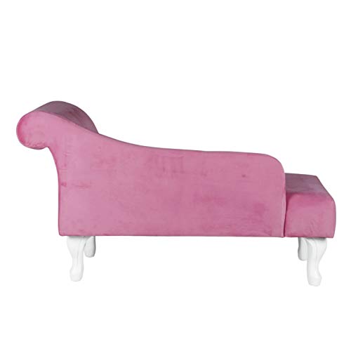 HomePop Youth Chaise Lounge, Teal Velvet on Galleon Philippines