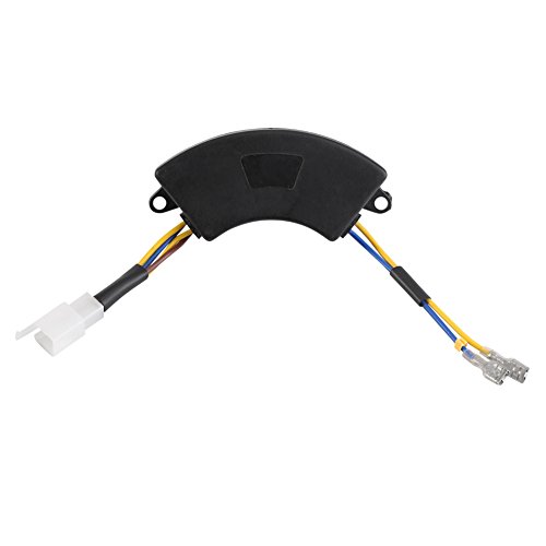 Arc-Shaped 250V 220μF Automatic Voltage Regulator AVR for 2KW-3KW 168F Gasoline Electric Generator Black